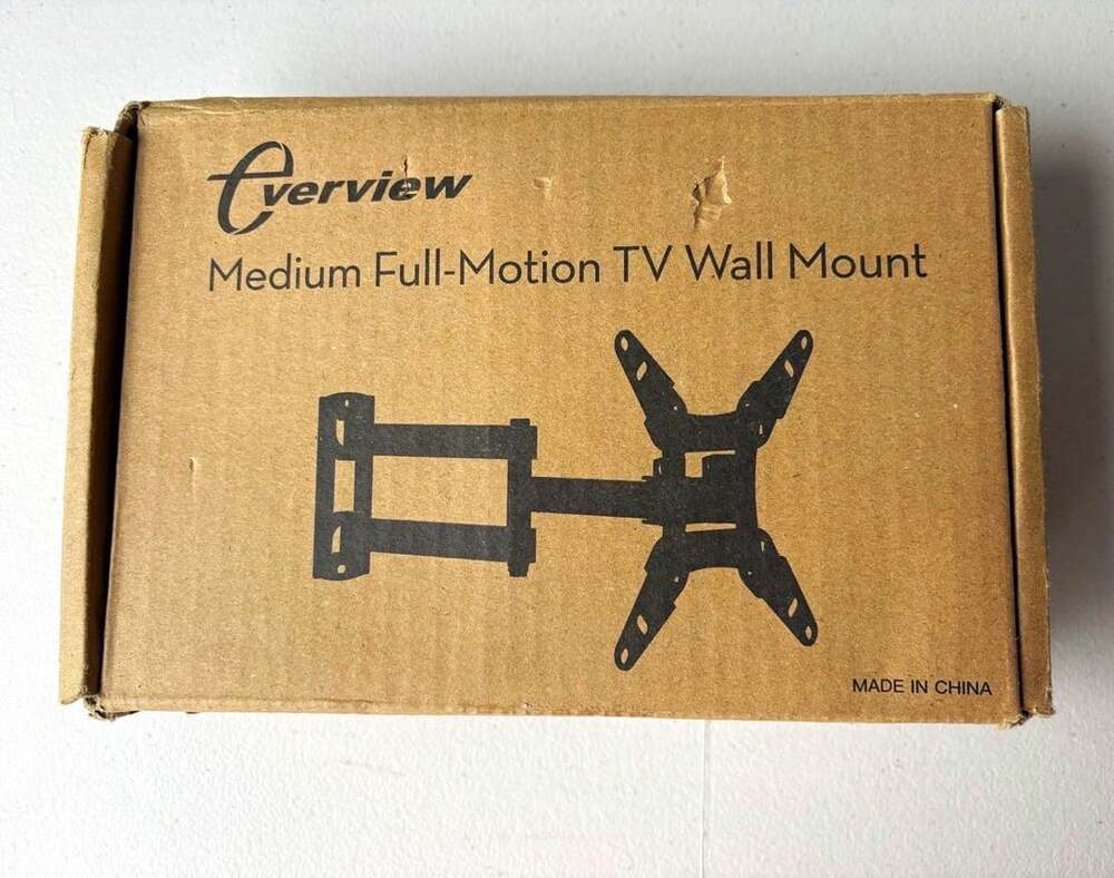 Everview Full Motion TV Wall Mount 42 in 66 lb VESA 200x200 Black EVT200CB